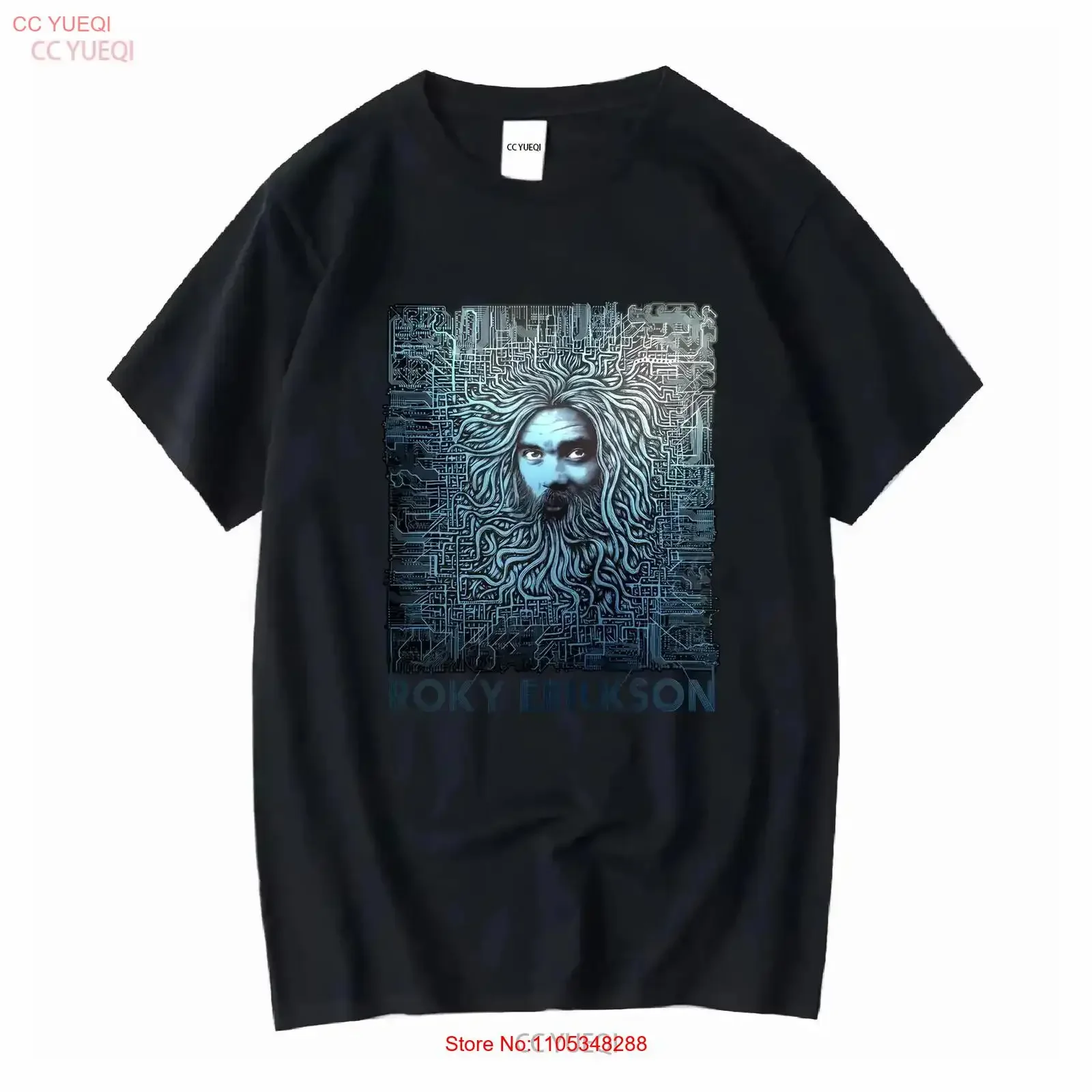 Never Say Goodbye Roky Erickson T-Shirt aus Baumwolle, Schwarz, volle Größe S 5XL, Vintage-Stil, gewaschen, weich, dehnbar, atmungsaktiv, grafische Mode