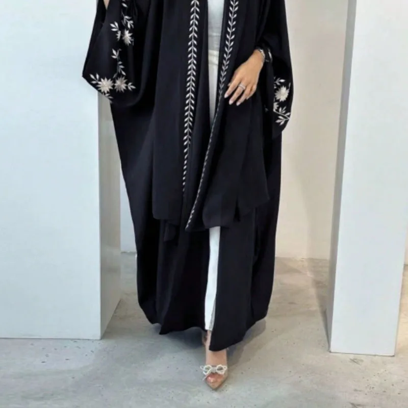 New Africa Dubai Arabia Islam Clothing Female Fashion Embroidery Party Long Robe Elegant Flower Eid Muslim Abaya for Women