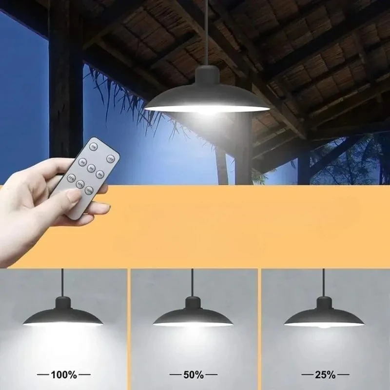 

Solar powered outdoor pendant light waterproof courtyard home living room balcony pavilion, hanging light LED induction lighting