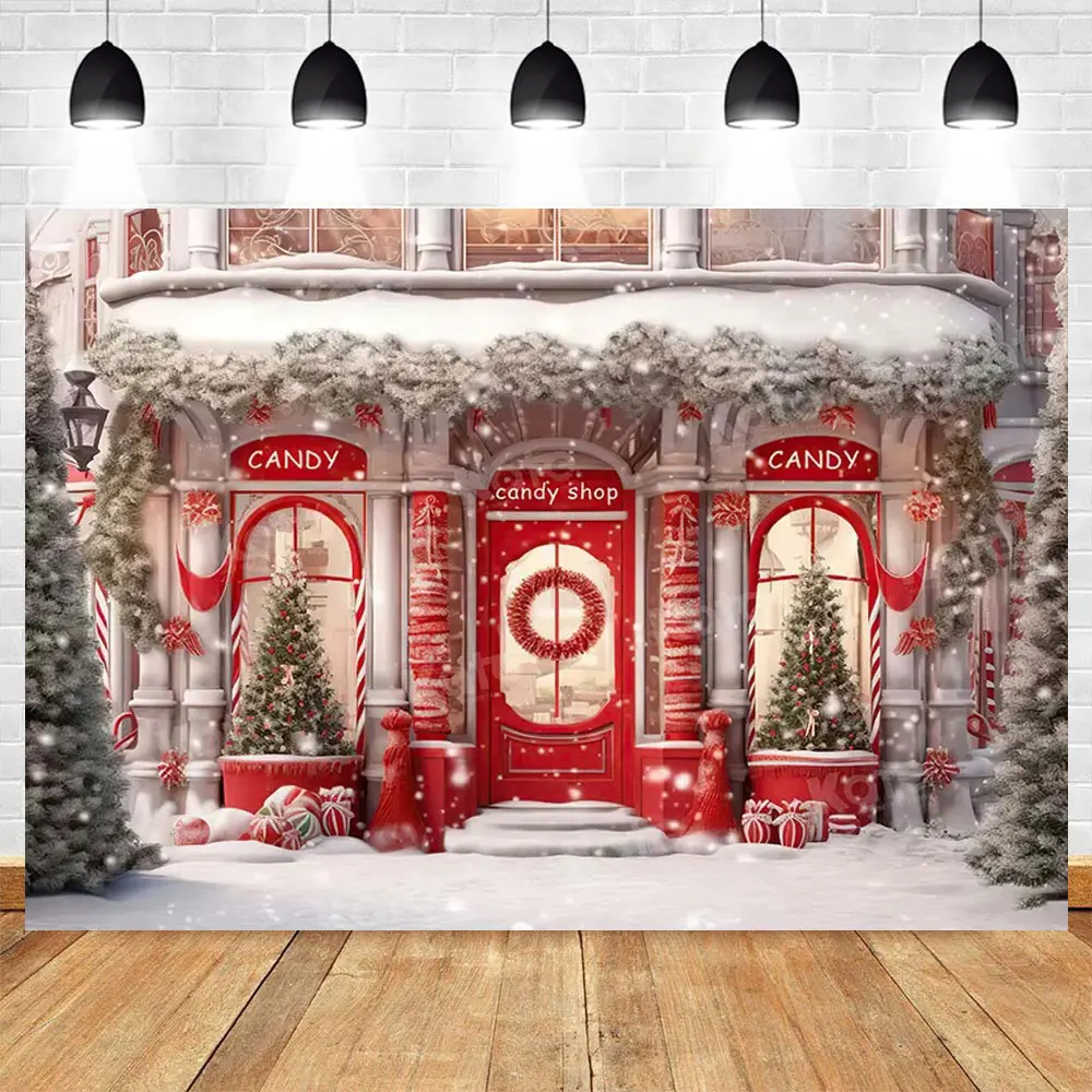

Christmas Photography Background Custom Christmas Tree Fireplace Poster Family Portrait Children Carnival Party Banner Decor