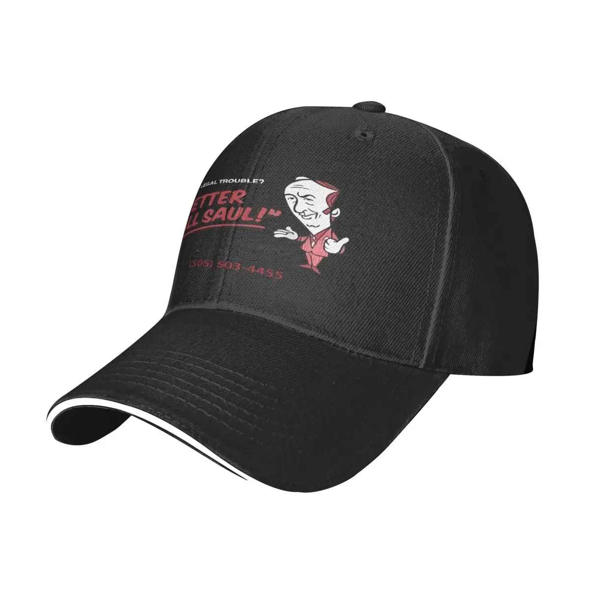 New Better Call Saul American Funny Logo Man Cap Mens Hat Custom Logo Baseball Cap For Men Man Hat Baseball Cap