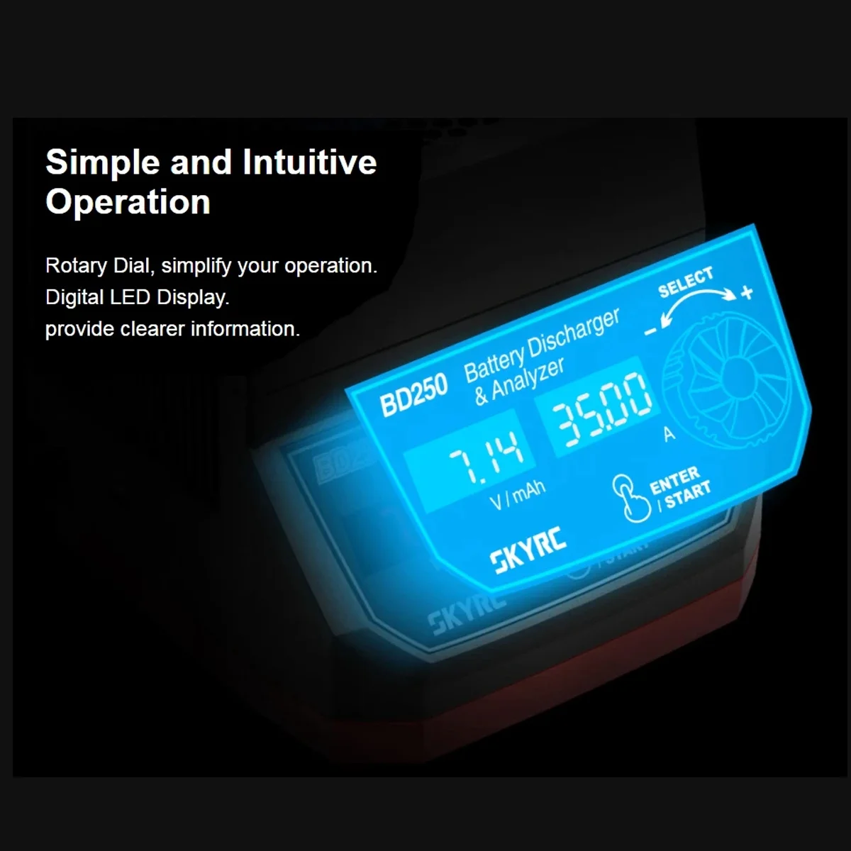 

New Tech BD250 3S Lipo Battery Discharger 250W 35A LiHV/NiMH Analyzer Professional RC Drone Battery High-Power Discharger