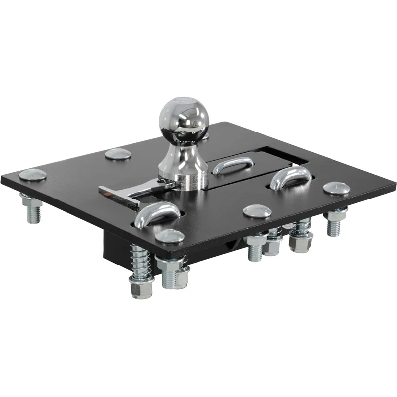New Easy Operation Folding Iron Gooseneck Hitch Ball Mount for 2-5/16-Inch Parts for Trailer Fifth Wheel Hitch