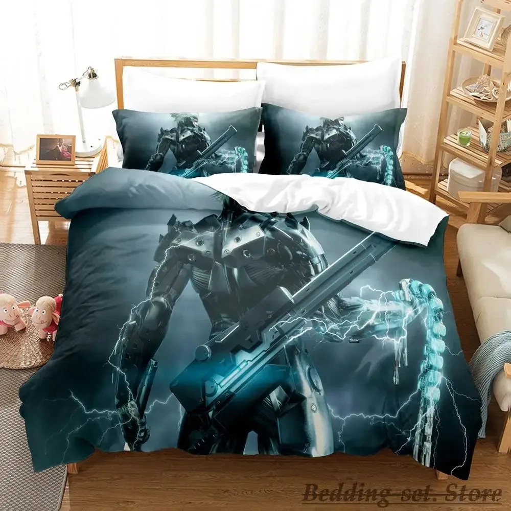 2023 Game Metal Gear Rising Revengeance Bedding Set Single Twin Full Queen King Size Bed Set Adult Kid Bedroom Duvetcover Sets