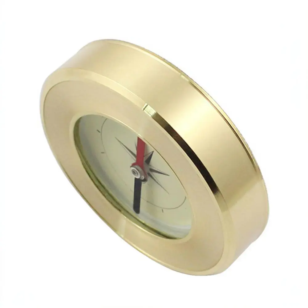 Premium Brass Compass Navigation Tool Gold Plated For Outdoor Hiking Camping Survival Gear Desk Display Business Souvenir