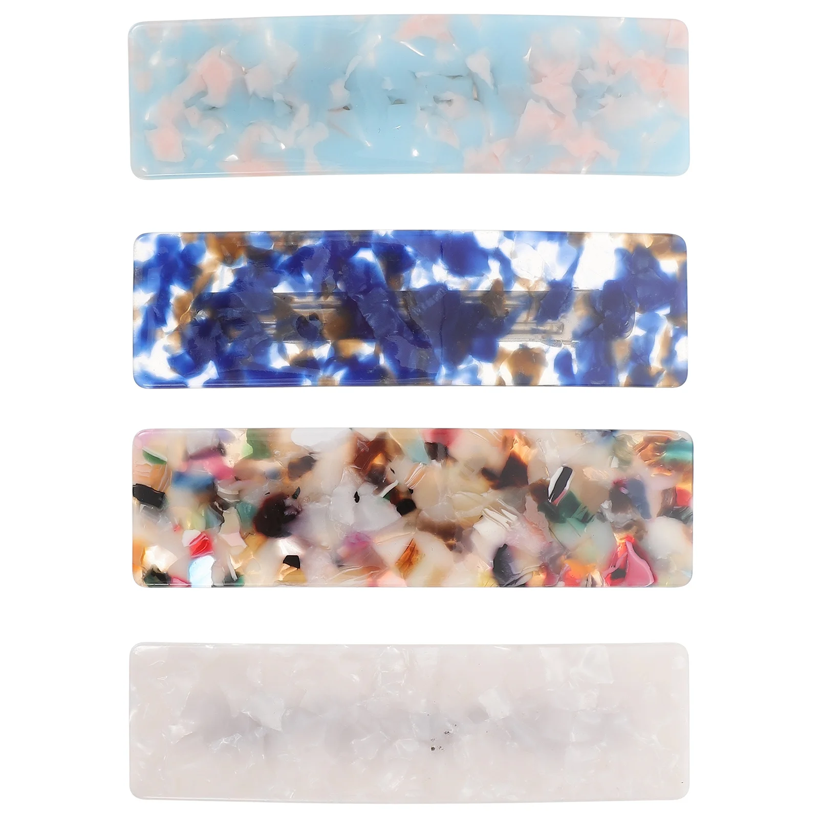 4Pcs Alloy Hair Clips Durable Non Deformable Hairpins Fashion Accessories for Special Occasions Spring Hair Clips