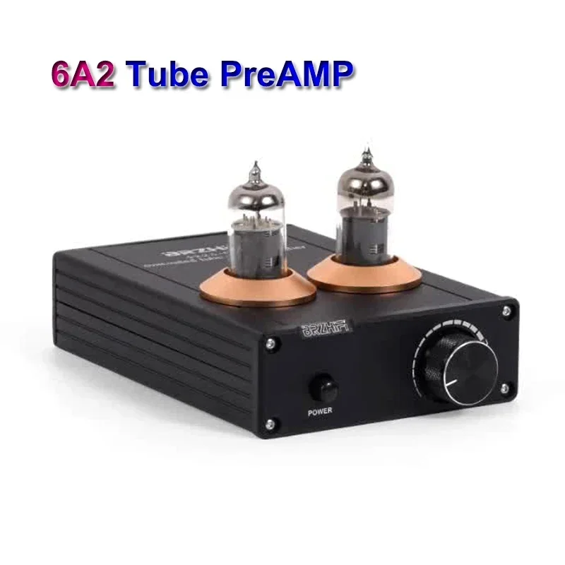 Stereo 6A2 Audio Pre-Amp Bile HiFi PreAMP 12V2A 6A2 Vacuum Tube PreAmplifier