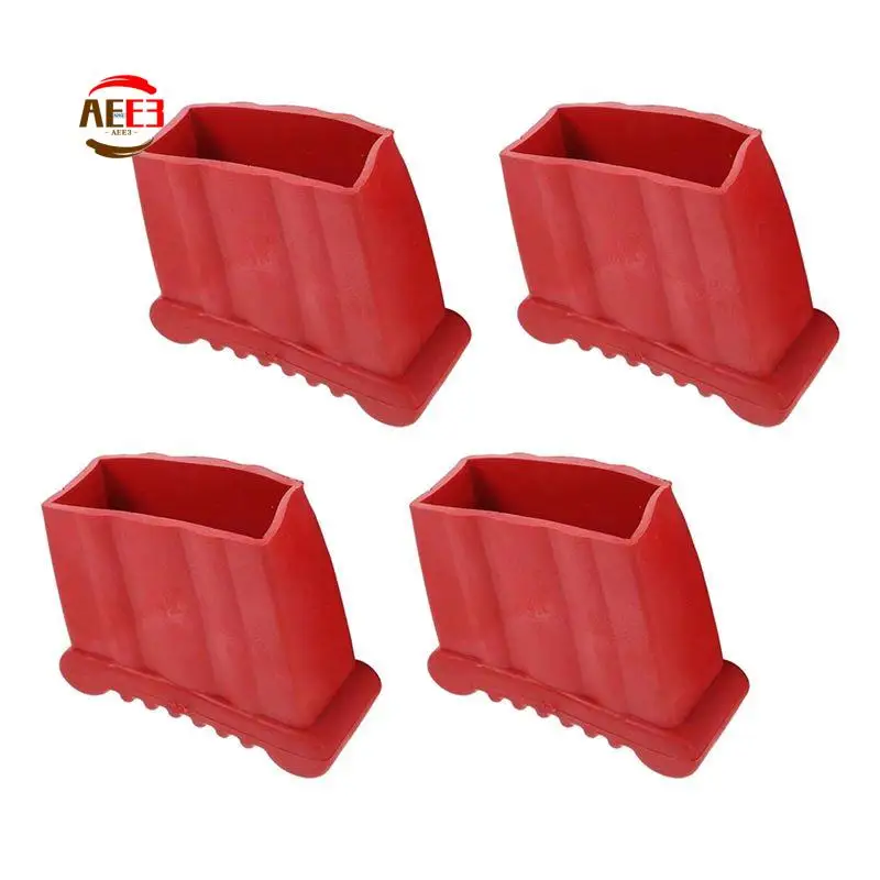 AEE3-4Pcs Non-Slip Folding Ladder Feet Mat, Rubber Stair Foot Pads & Covers, Anti-Skid Ladder Leg Cushion Bumper
