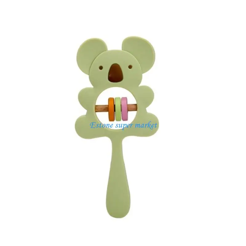 090B Mordedor bebê Griping Toy HandBells Toy Bebês 0-12 meses Presente chá bebê