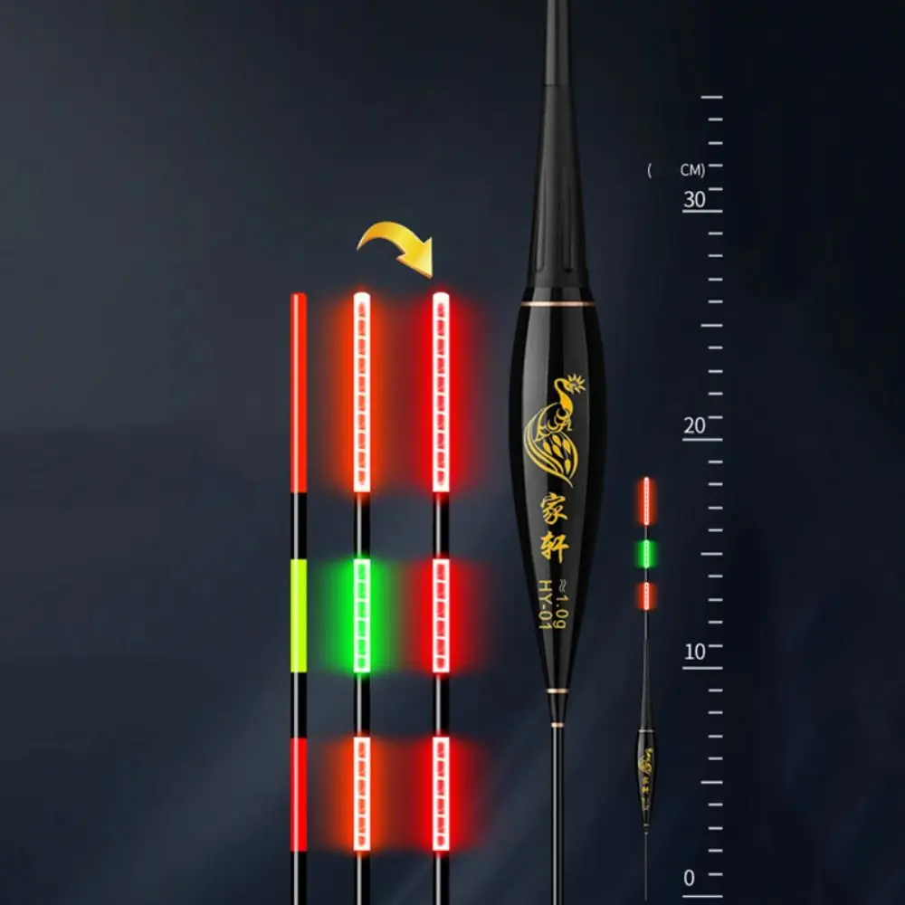 Nieuwe indicator Elektronische visvlotter Lange staart 2-licht Lichtvlotter Slip Drift Tube Boei Strike Bobbers Boei Nachtvissen