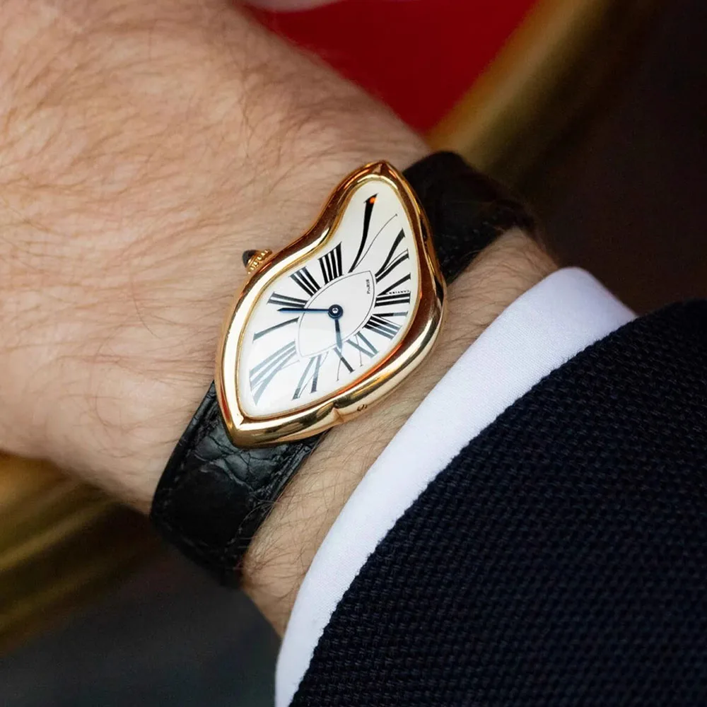 شكل ملتوي الفولاذ المقاوم للصدأ السيدات الفاخرة السيدات ووتش أزياء عارضة روز الذهب السيدات الأعمال كوارتز ساعة فريدة من نوعها #3
