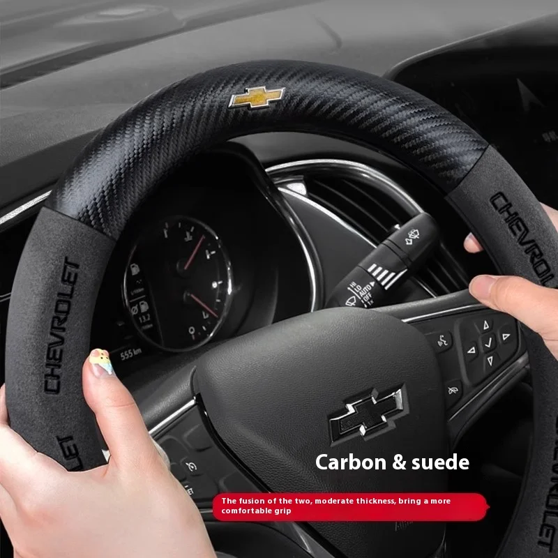 Car Steering Wheel Cover For Chevrolet Aveo Bolt Onix Cruze Spark Cavalier Colorado Lacetti Trailblazer Silverado Tahoe Traverse