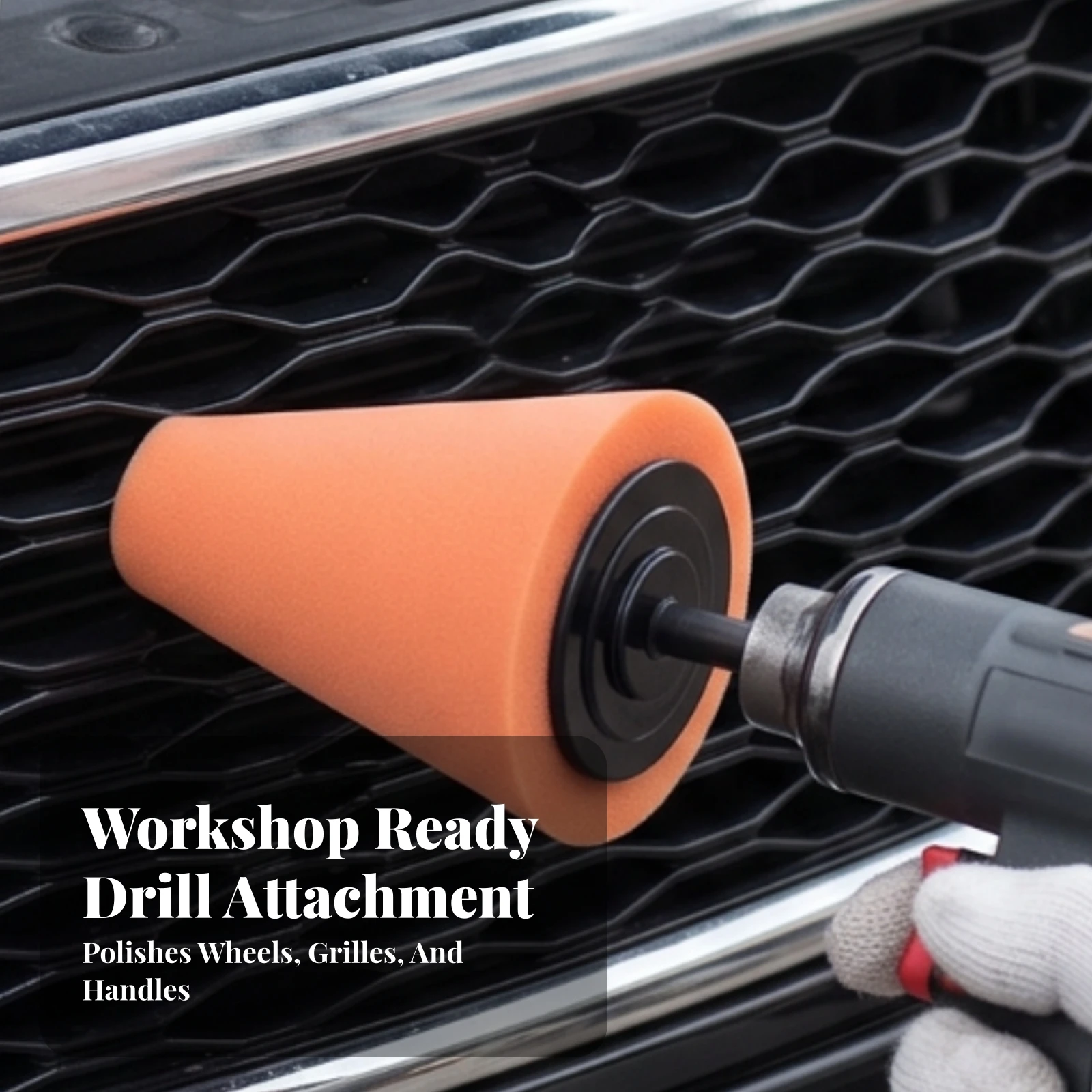 4 Pieces Foam Polishing Cone Accurate Polishing Cone Sponge Tapered Sponge Polisher High-Toughness Drill Polisher Wide-Ranging