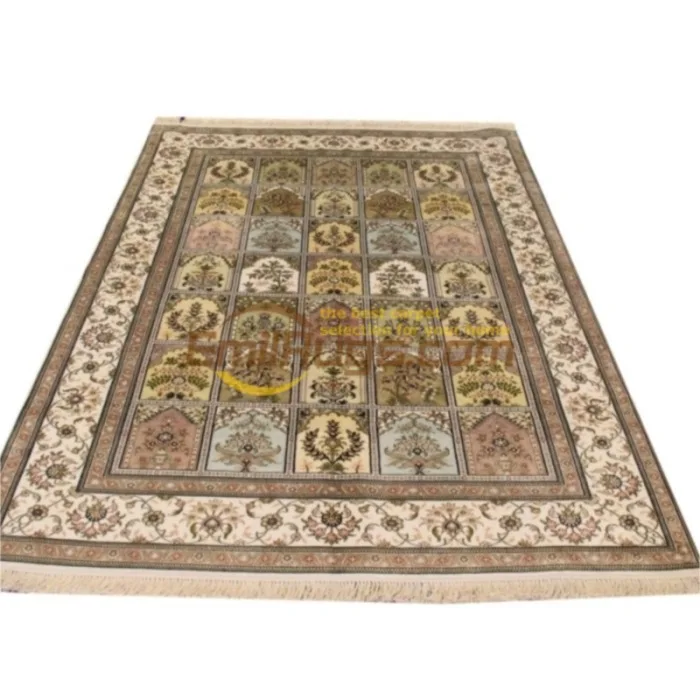 Home Handmade Wool Rugs Persian Silk Floral Area Rugs Carpet