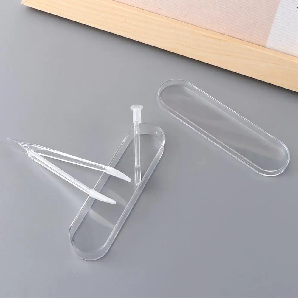 Girls Transparent Contact lens wearing Large Tweezers Beauty tools Suction stick Contact lens clip