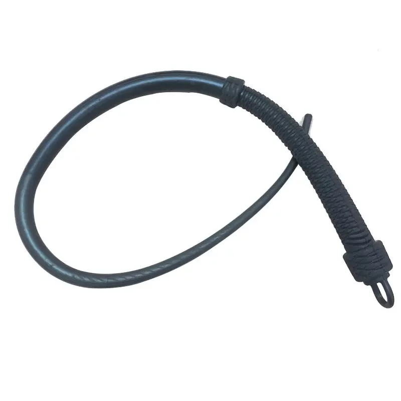 1M Outdoor Handmade Rubber Hard Whip Self-Defense Horse Foldable Riding Whip EDC Elastic Tool