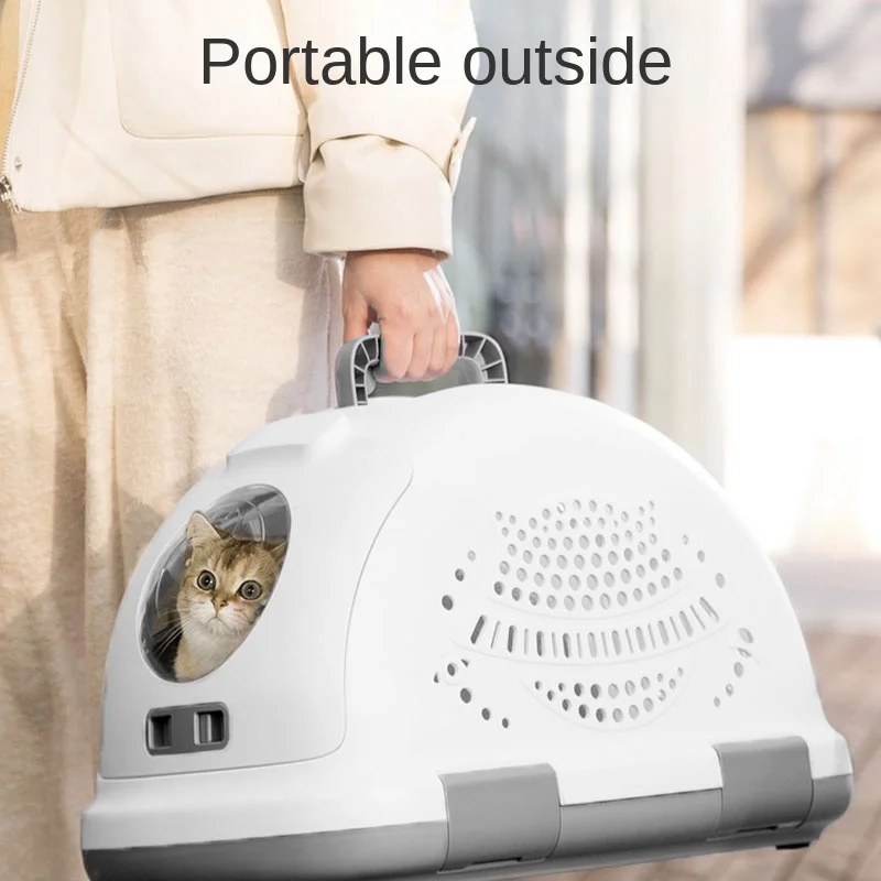 Cat Bag Go Out Portable Air Carrier Cat Dog Space Capsule Pet Backpack Cage Portable Small Dog Space  Cat Backpack