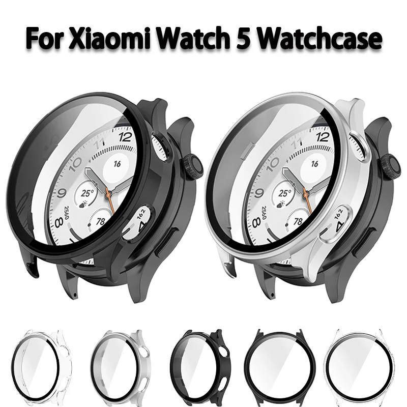Shell and membrane integrated For Xiaomi Watch 5 protective shell HD scratch-proof and bump-proof For Xiaomi Watch 5 Accessories