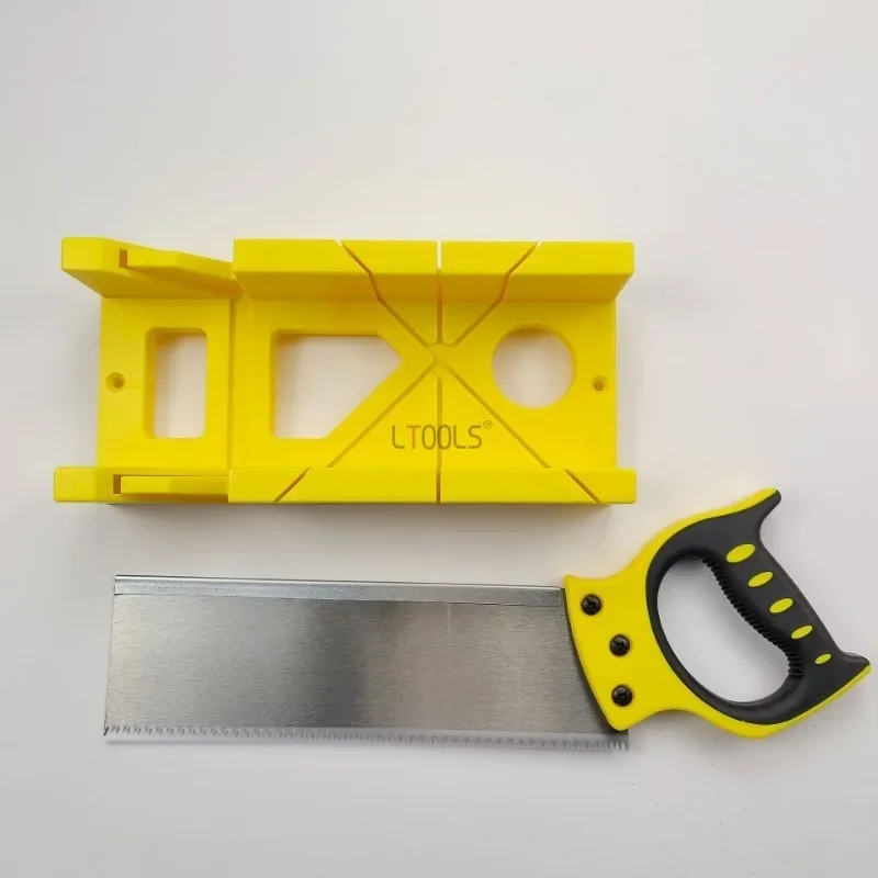 Clamp Back Saw Miter Box Tool 45/90/135 Degree Saw Box Woodworking Gypsum Line Skirting Line Corner Cutting Artifact Hand Tools