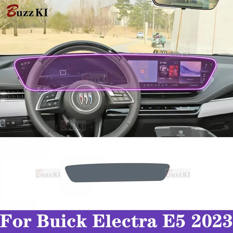 For Buick Electra E5 2023 Car interior Center console transparent TPU Paint protective film Anti scratch sticker LCD screen