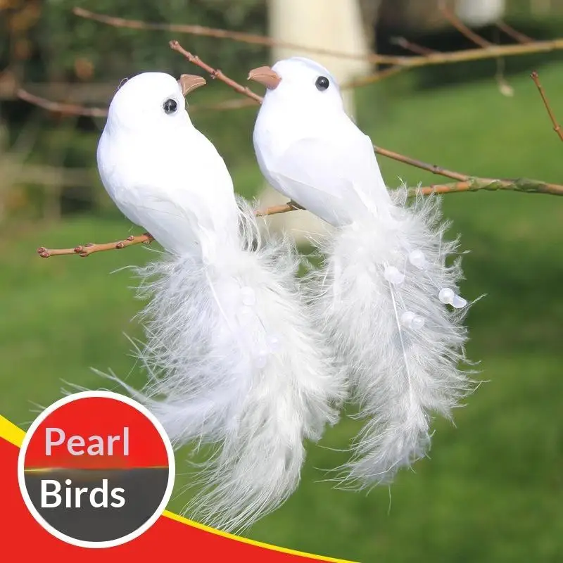 

New 3/6Pcs 3D Fake Craft Birds Artificial Foam Birds Birthday Party Decorations Home Garden Wedding Decoration