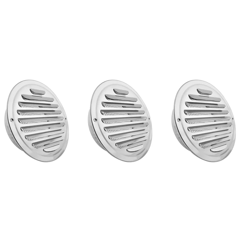 

ABYN-3X Вентиляционные отверстия из нержавеющей стали, крышка решетки с жалюзи Вентиляционный капот Плоский воздуховод Вентиляционное отверстие Настенный воздуховыпускной отверстие (8 дюймов)