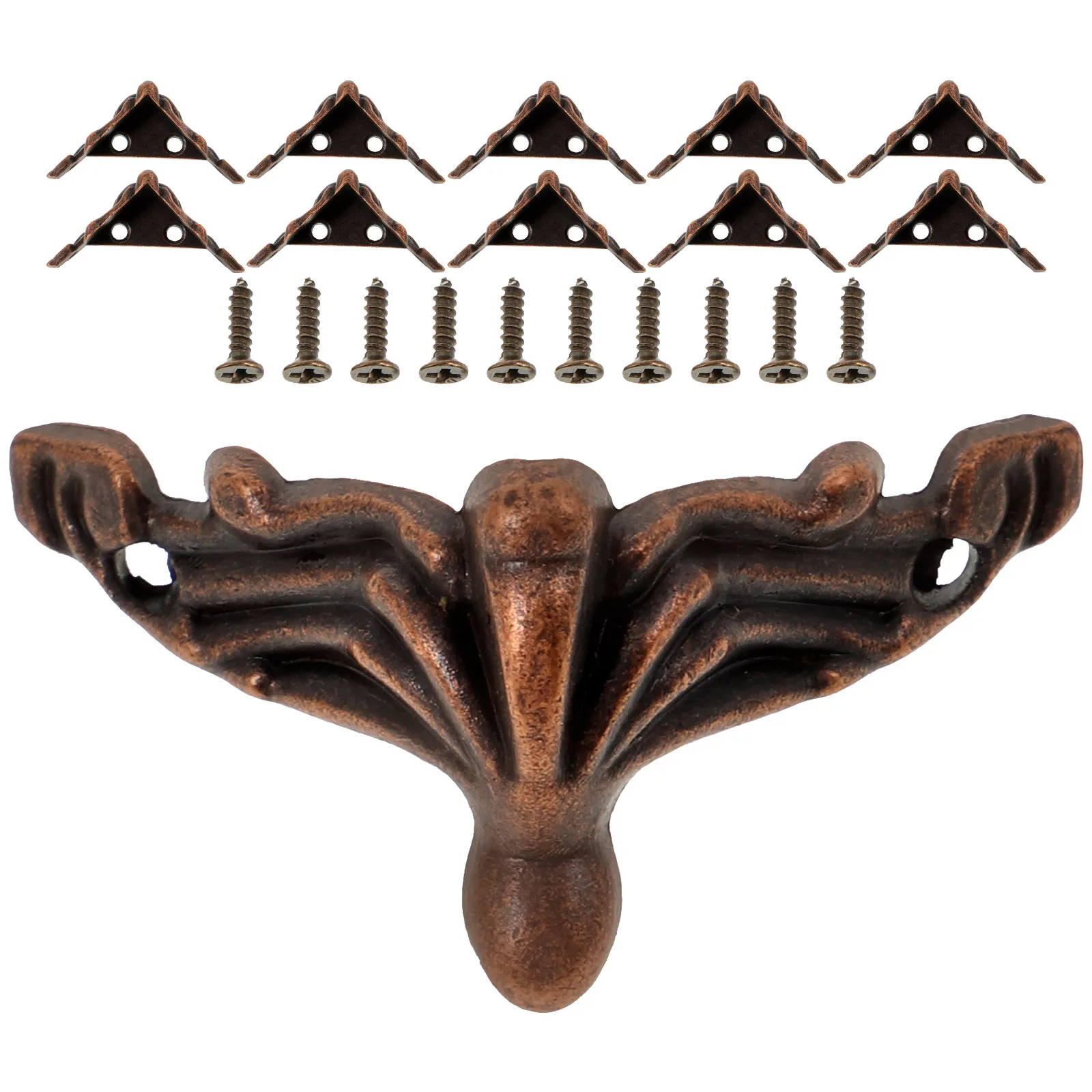 

20Pcs Zinc Alloy Furniture Legs 27x16mm Retro Decorative Sofa Support Feet for Sofas Armchairs Nightstands Sofa Support Legs