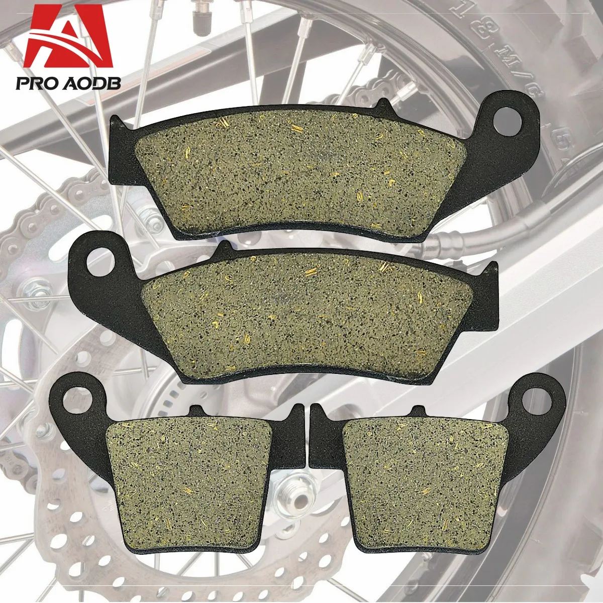 

Front Rear Brake Pads For Honda Motorcycle CRF 250R 450R CRF250R CRF450R CRF250X CRF450X CR125R CR250R CRF230F CRF450L 2004-2023