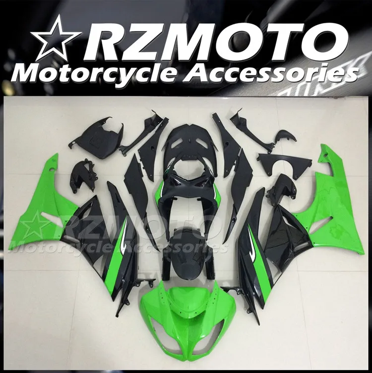 

4 подарка, новый комплект обтекателей из АБС-пластика, подходит для KAWASAKI ZX-6R ZX6R 636 2009 2010 2011 2012 09 10 11 12 Комплект кузовных работ на заказ, крутой черный, зеленый