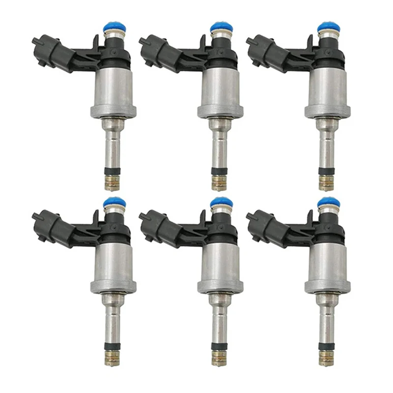 Inyectores de Combustible (6 Piezas) 12638530 para Buick Allure, Enclave, LaCrosse, Cadillac CTS, STS, Chevrolet Camaro, Traverse, GMC Acadia 3.6L