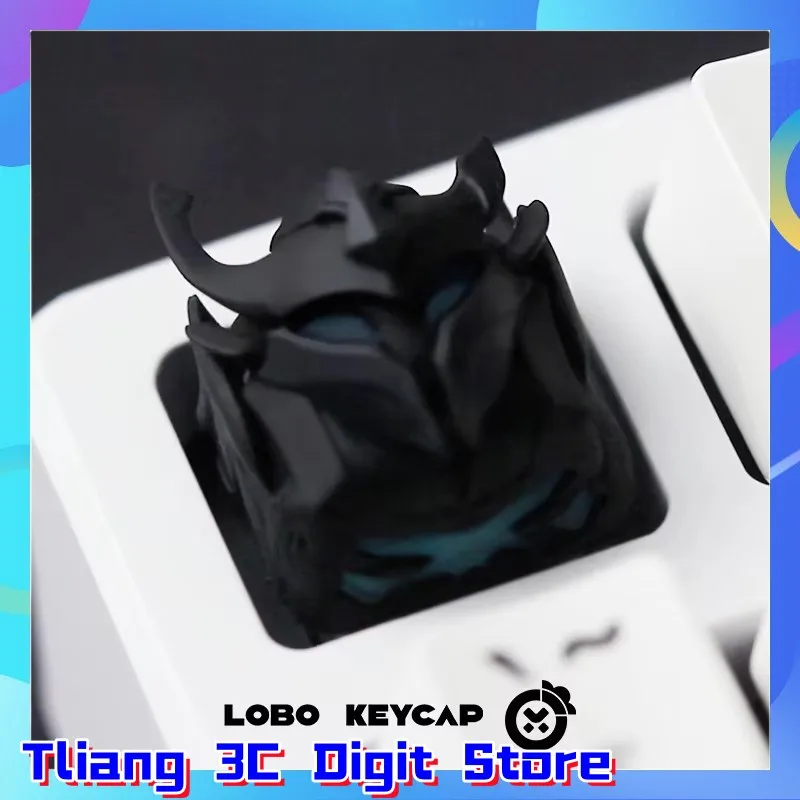Chave transparente de resina criativa para teclado mecânico, chave esc única, acessórios de escritório para computador, mouse e teclado