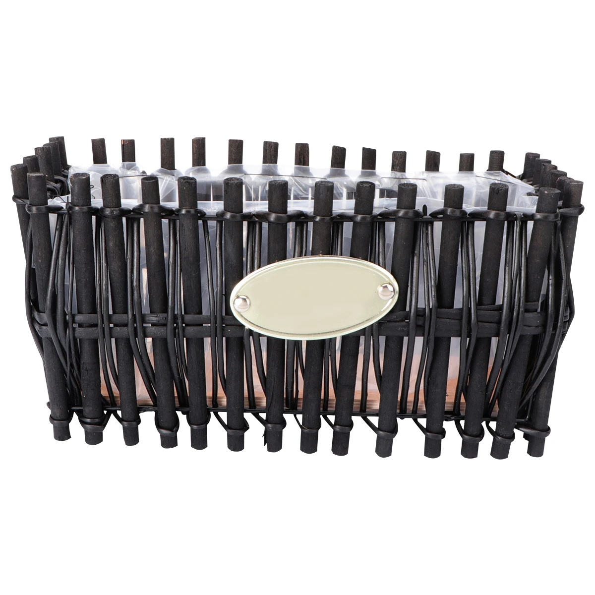 

Wicker Woven Basket Brown Kitchen Storage Handmade Decorative Flower Basket Natural Style Long Time Use Fine Workmanship