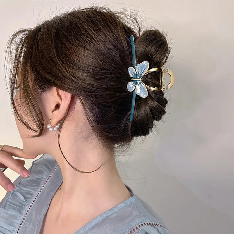 مشابك شعر ملونة للنساء والفتيات ، دبوس شعر ، أقواس ، مشبك مخلب ، إكسسوارات شعر ، أغطية رأس ، 4 ألوان ،