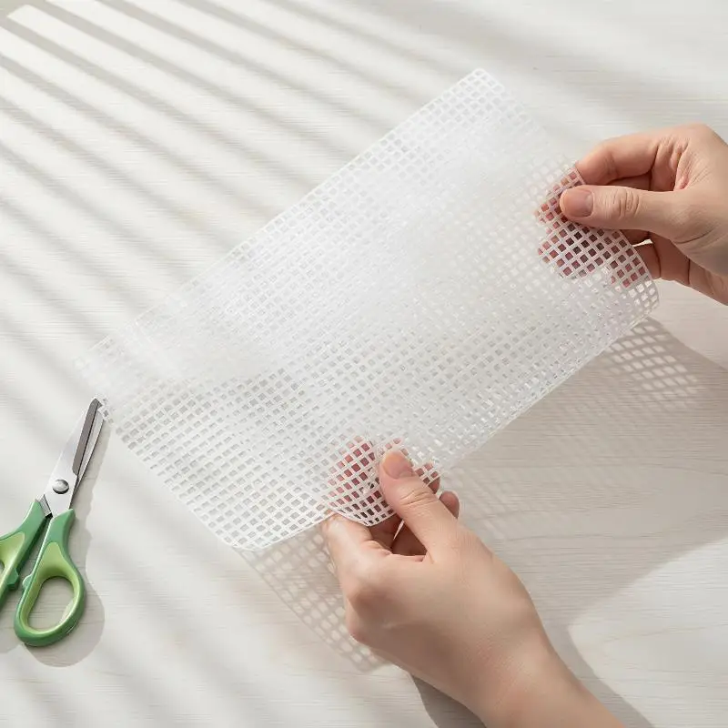 33x50CM Plastic Mesh Latch Hook Accessory Lightweight DIY Rug Making Tool for Art Craft Enthusiasts Gift