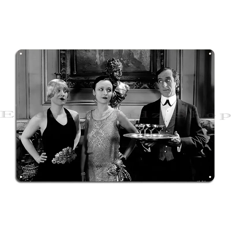 1920s Flappers At A Prohibition Cocktail Party Metal Plaque Poster Wall Cave Pub Cinema Party Create Tin Sign Poster