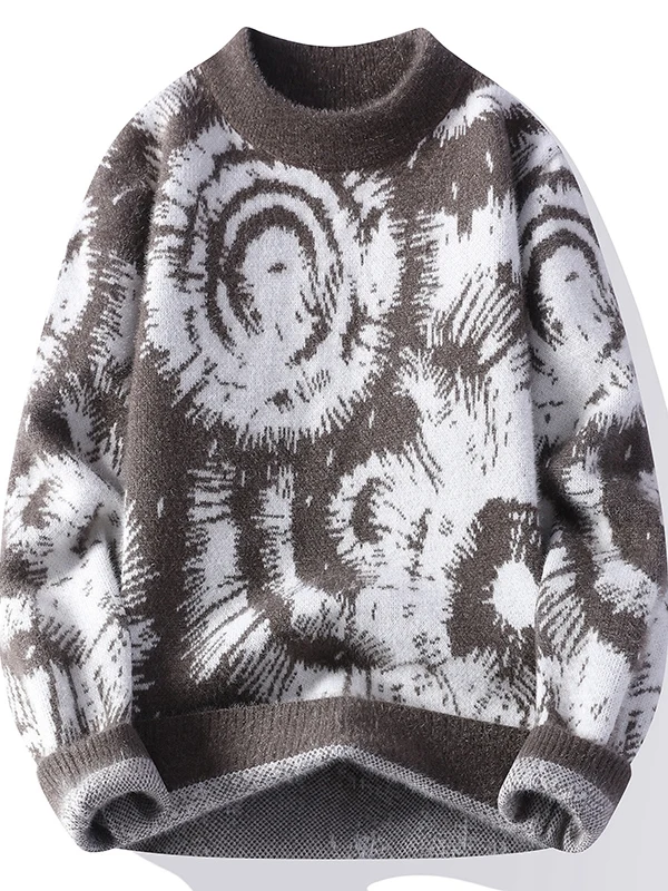 

Мужской вязаный свитер из меха кролика с высоким воротником без катышков, базовый слой, осень-зима, новый, теплый, дышащий, повседневный...