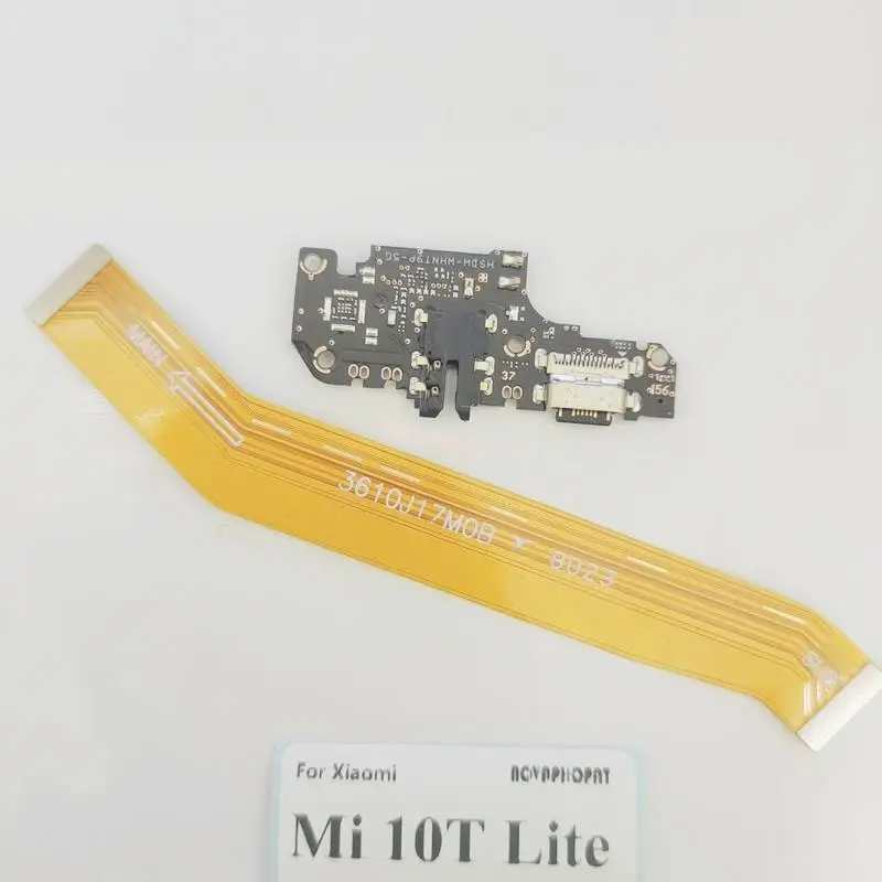 Top For Xiaomi Mi 10T Lite USB Dock Charger Port Plug Jack Microphone MIC Main Connector Flex Cable Charging Board