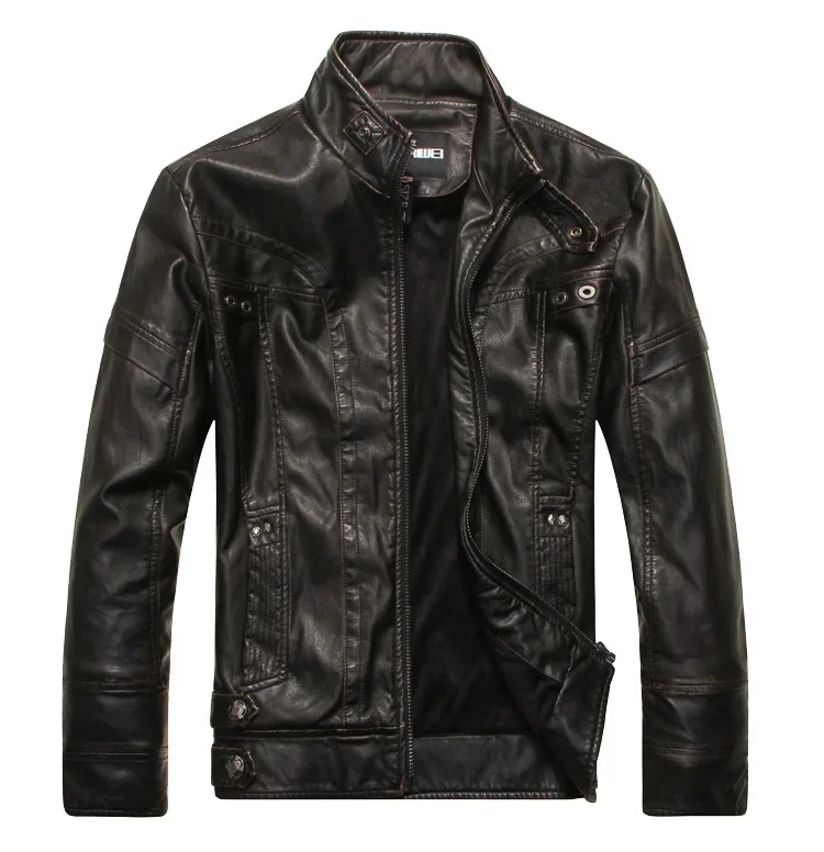 MRMT 2024 Brand Men's PU Leather Jacket Men's Coat Casual Leather Jacket Apparel