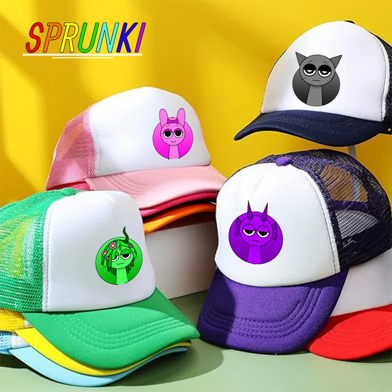 Incredibox Sprunki Kinderen Baseball Caps Cartoon Anime Casual Hoed Buitensporten Zonnehoeden Verstelbare Pet Verjaardagscadeaus