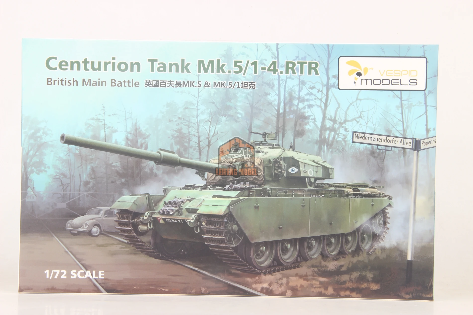 VESPID VS720017 1/72 Scale Centurion Tank Mk.5/1-4.RTR British Main Battle