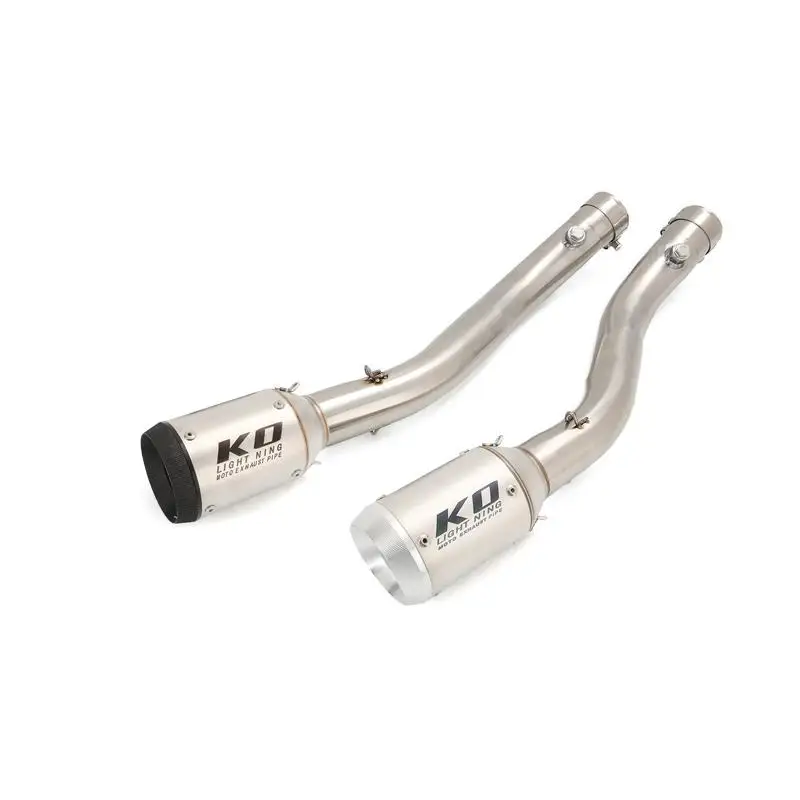For Honda CBR600F4i 2001-2007 Slip On Motorcycle Exhaust System Mid Pipe Connect 51mm Muffler Stainless Steel Escape DB Killer