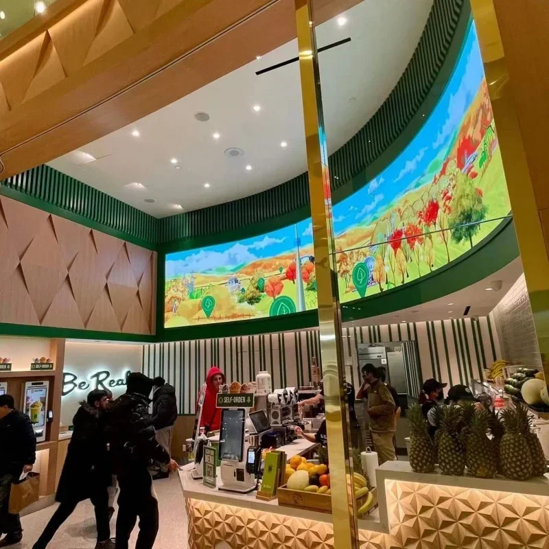 1 tela de painel LED interno e externo para restaurante