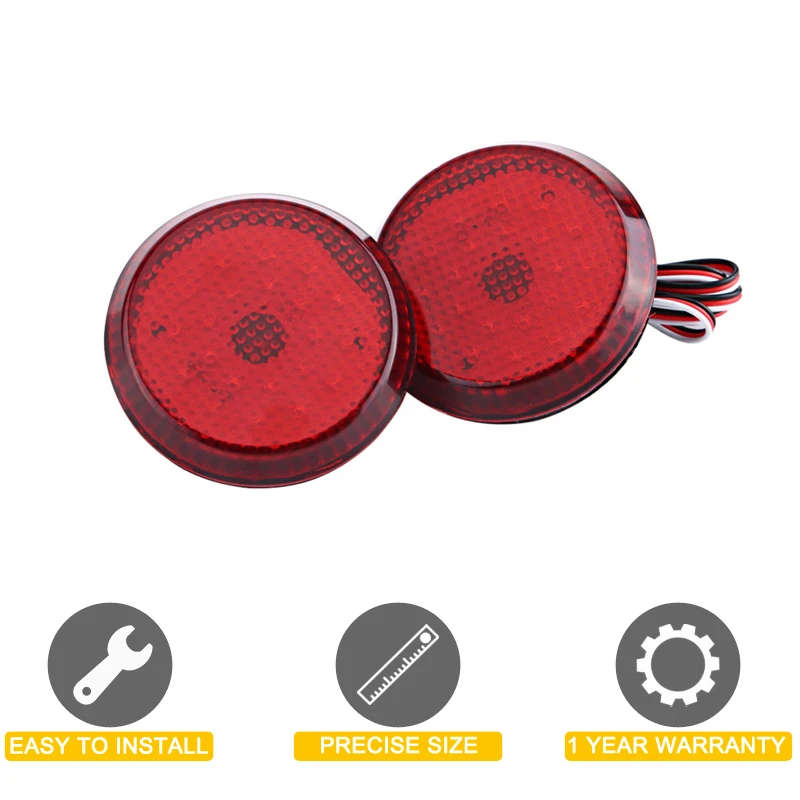 2Pcs LED Taillight Rear Bumper Lamp Assembly Red Running Brake Light For Nissan Qashqai Dualis Juke X-Trail Pathfinder