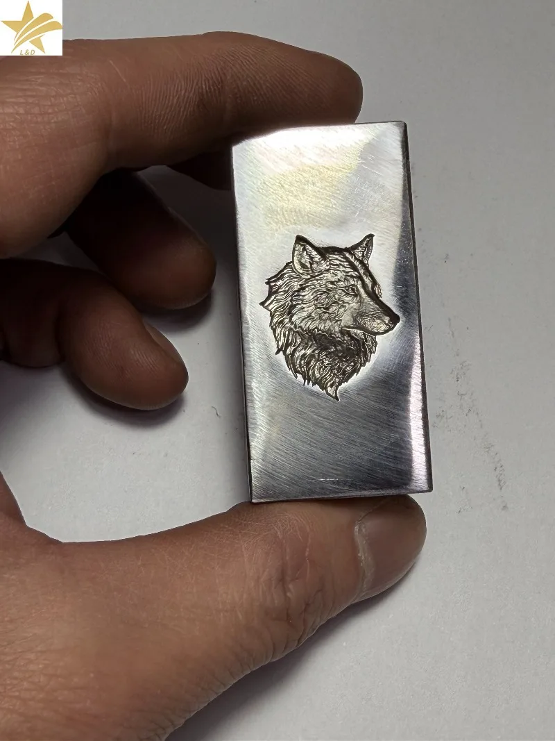 3D  Wolf Spirit  Jewelry Pendant  Metal Stamp Shot Plate Impression Die Jewelry Making Tool for Silversmiths, Jewelry Makers
