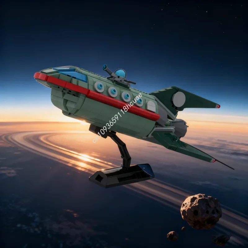 

Набор строительных блоков MOC Planet Express Ship (613 деталей) — модель космического корабля. Рождественский подарок. Конструктор для сборки. Креативная игрушка для детей.