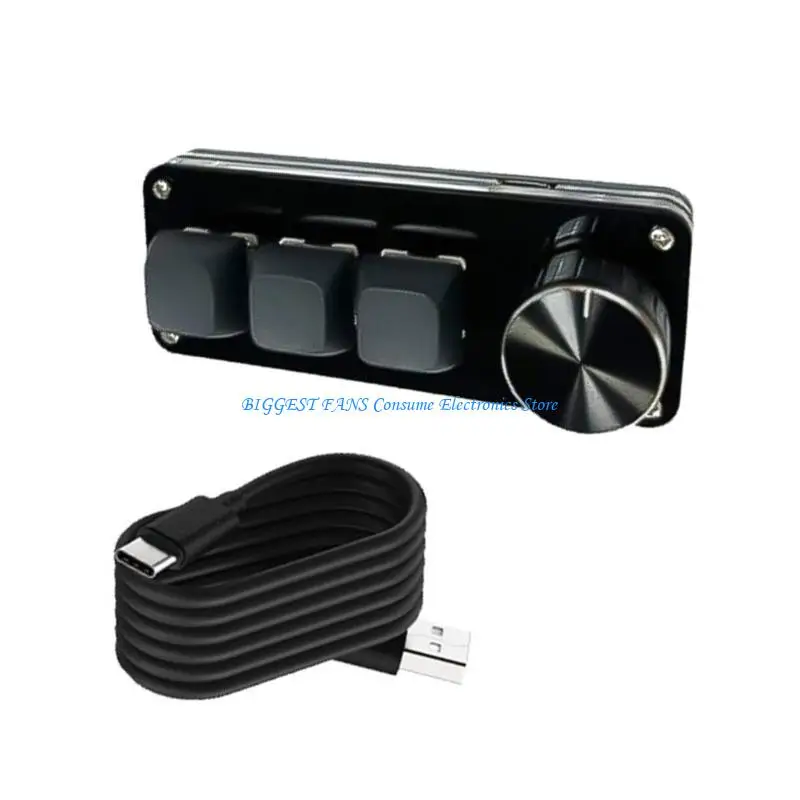 F68B 3Key/4Key/6Key/8Key Mechanical Macro Keypad مع تخصيص المقبض ، مفاتيح حارة قابلة للتبديل للاعبين والمبرمجين