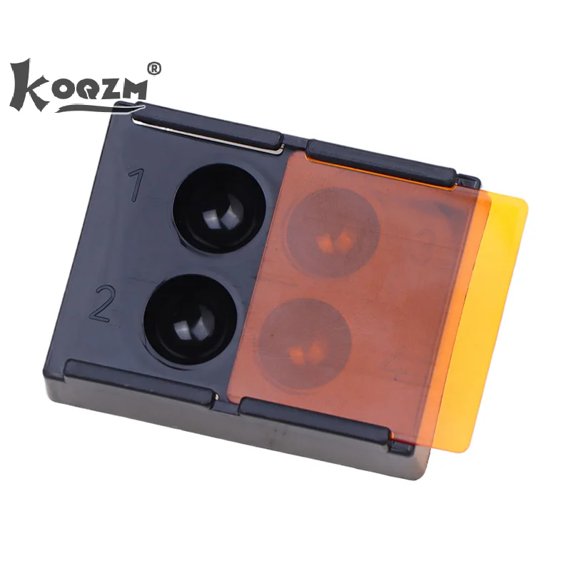 4 Holes Dental Shading Light Box Composite Resin Mixing Well Light-proof Storage Hading Color Toning Case Dentist Material