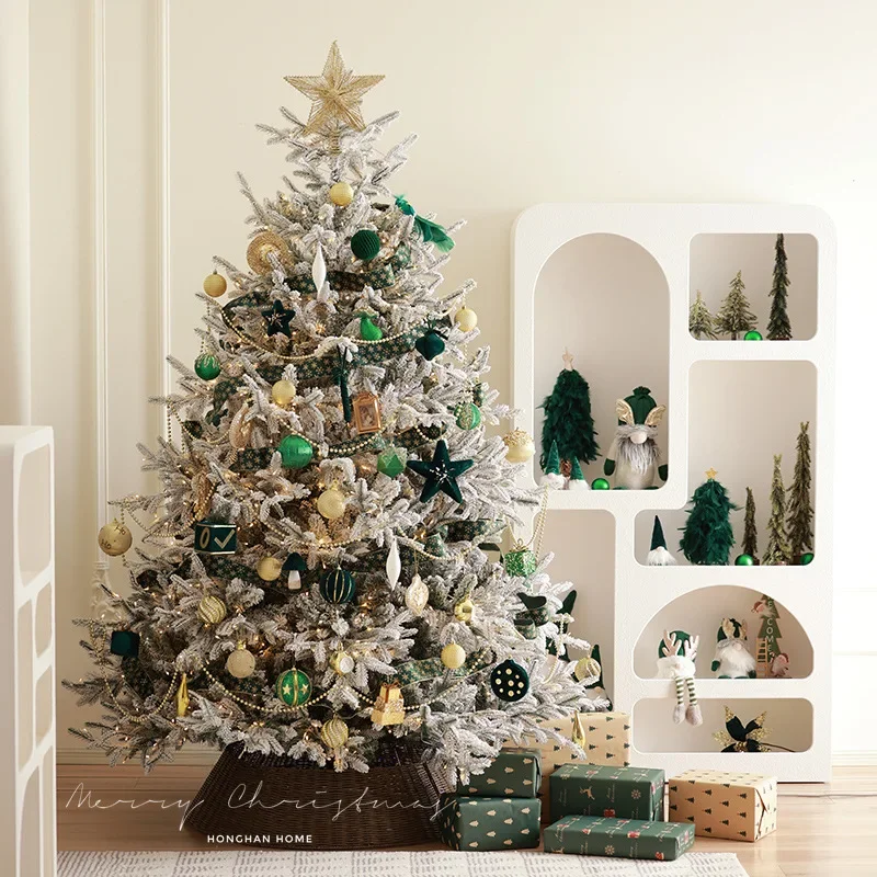 Luxury Large Christmas Tree Hotel Shop Cafe Christmas New Year Decoration Scene Arrangement Green Suit