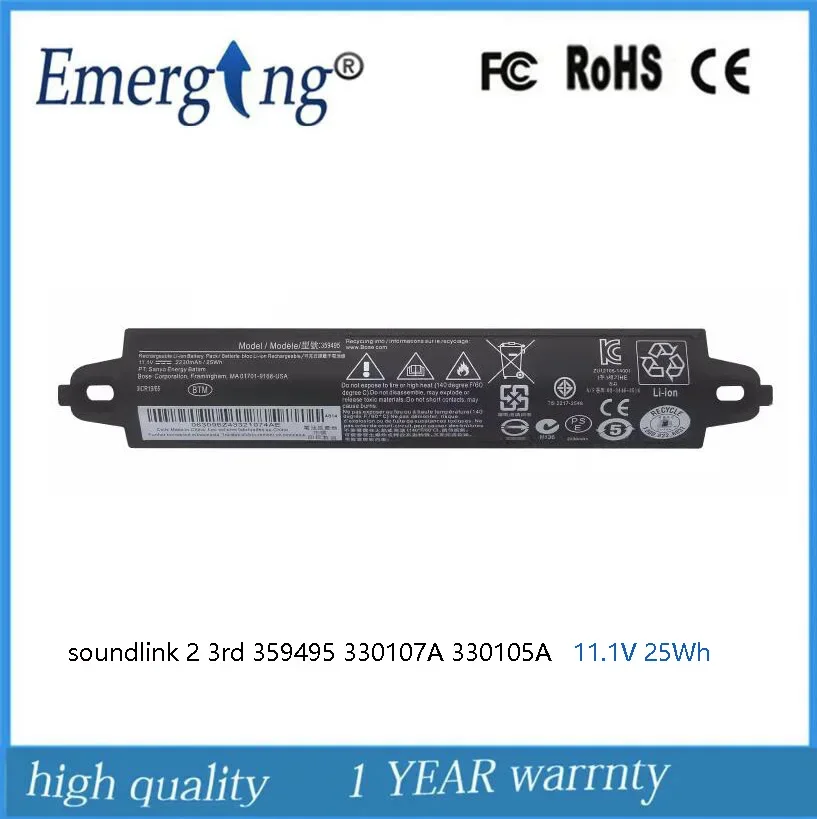 

330105 330105A 330107 330107A 359495 359498 Bsttery For BOSE SoundLink III SoundLink 3 11.1V 25Wh