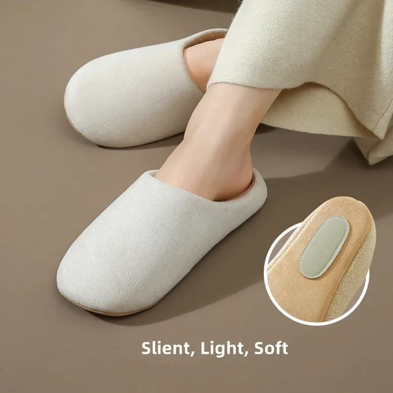 

Winter Warm House Slippers for Men Women Memory Foam Insoles Non-Slip Soft Sole Indoor Outdoor Comfortable Home Shoes